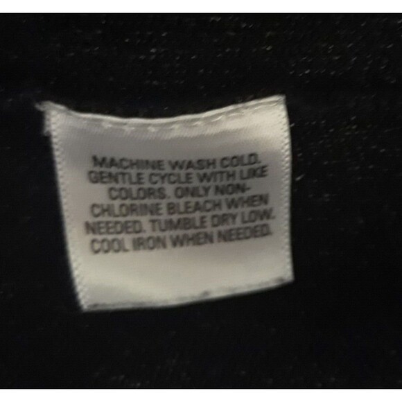 STYLE & CO. Cowl Neck Sweater Top Womens XL Red Black Shimmer Festive Dolman - Picture 12 of 12